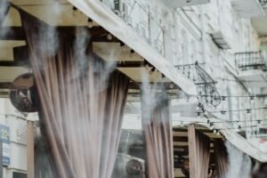 patio misters to cool and fogging