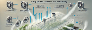 How a Fog System Complements Fan and Pad Cooling in a Polyhouse