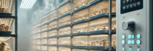 Importance of humidification and controls in mushroom growrooms