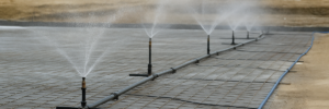 Sprinkler Systems for Concrete Curing and Seasoning