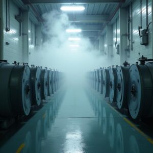 Reel storage areas