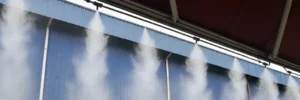 Climate Control Mist Cooling System for Airports