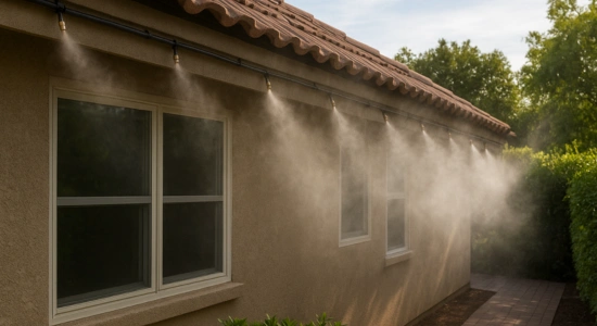 MISTING COOLING SYSTEM FOR HOMES