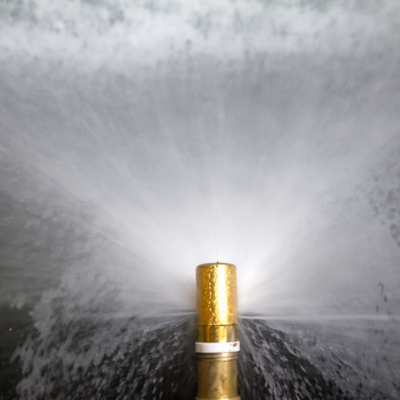 High-Pressure Water Spray for Cement Dust