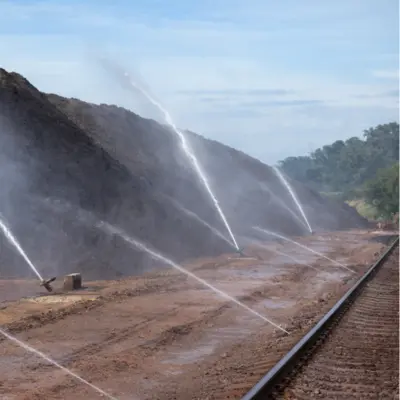 Water sprinkler systems for coal handling Plants